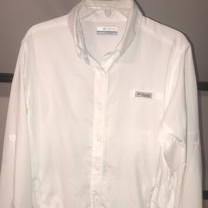 White Columbia button up